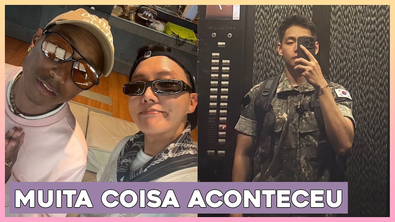 Yoongi ator? Taehyung em chat de armys; J-Hope feat Pharrell Williams? Filme do Namjoon e mais