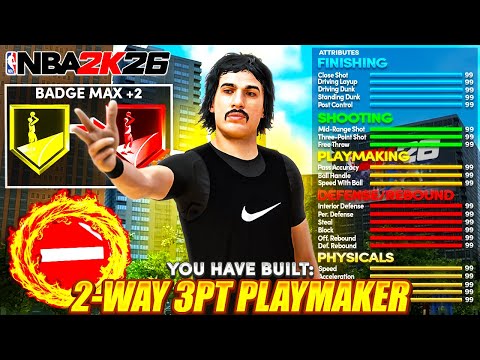 This REBIRTH 2-Way 3PT Playmaker Build is UNGUARDABLE in NBA 2K26 Best Build Sigs & Jumpshot