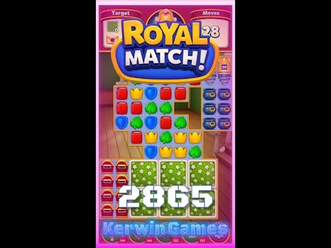 Royal Match Level 2865 - Hard Level - No Boosters Gameplay