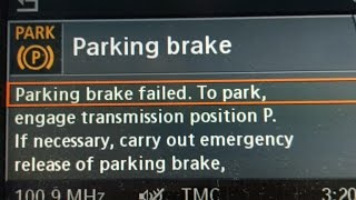 BMW Parking Brake Failed: Fixed Easily - Try FIRST!!!!