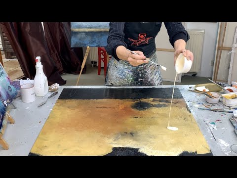 Easy ☀️ Layering - WOW! You will be surprised! Abstract acrylic matte techniques - texture