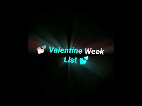 Valentine Day Week 2022 😍 Happy Valentine Day 2022💌| valentine week status #shorts #valentinesday
