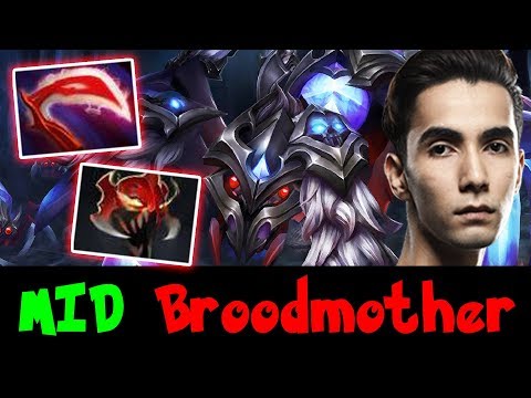 Sumail Genius Plays Mid Broodmother - vs SVG - US East RANKED Dota 2