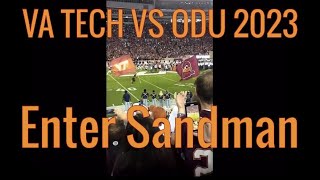 Virginia Tech - Enter Sandman - Hokies vs ODU September 2nd 2023 - Best Entrance College Football