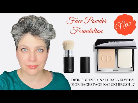 NEW DIOR FOREVER NATURAL VELVET & DIOR BACKSTAGE KABUKI BRUSH 17- FACE POWDER FOUNDATION