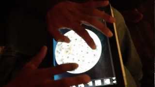 Robert Greenidge plays Margaritaville on an iPad