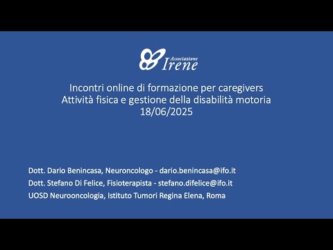 Attività fisica e gestione della disabilità motoria 18-06-2025