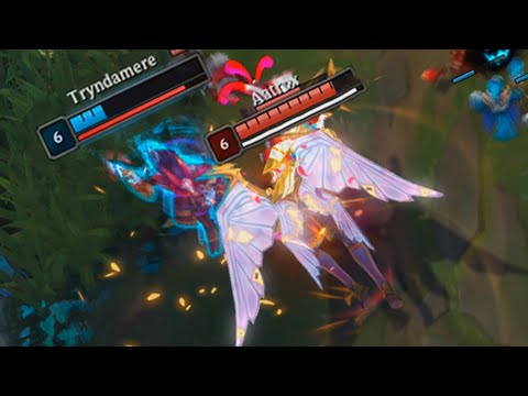 TRYNDAMERE R POWERSPIKE is so HUGE vs AATROX