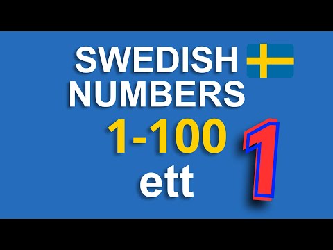 Learn Swedish Numbers 1–100: Siffror på Svenska | Counting in Swedish | Swedish Lesson for Beginners