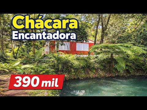 CHÁCARA BELÍSSIMA COM TANQUE DE PEIXE, CASA, POMAR, HORTA, GALINHEIRO 390 MIL