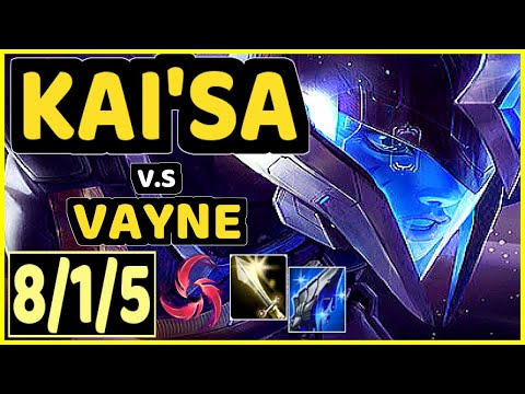 THEFOXZ (KAI'SA) vs VAYNE - 8/1/5 KDA BOTTOM ADC GAMEPLAY - BR Ranked DIAMOND