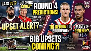 NRL Tips & Predictions Round 4 2026! 🚨 MASSIVE UPSET ALERT? #NRL #NRL2