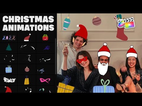 Top Apple Motion Projects: Christmas Mask And Sticker Animations for FCPX