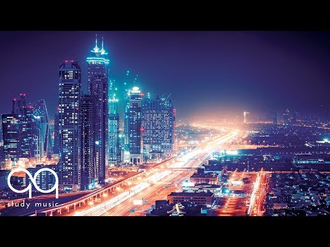 Study Music | Ambient Post Rock Guitar | Better Concentration | Cityscape Footage