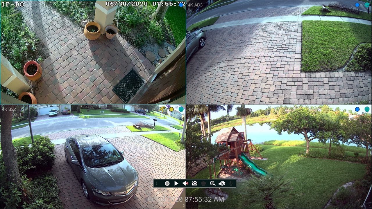 security camera DVR user interface demo