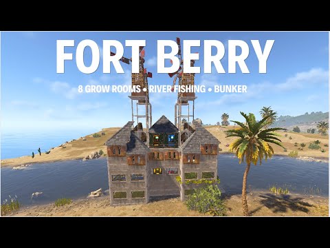 INSANE Rust Farm Base — Armored Bunker, 8 Grow Rooms & Huge Production
