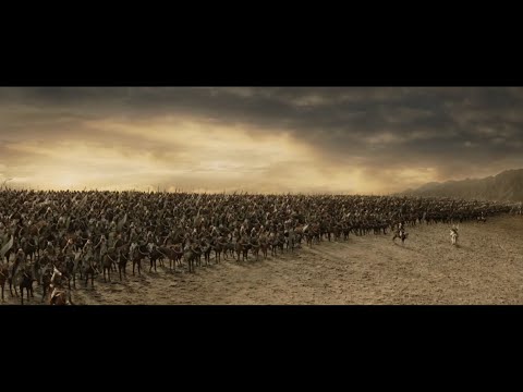 El Señor de los Anillos: El Retorno del Rey - Los rohirrim llegan a los campos del Pelennor