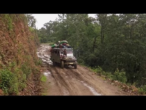 Taxi service to mountain village, Myanmar
