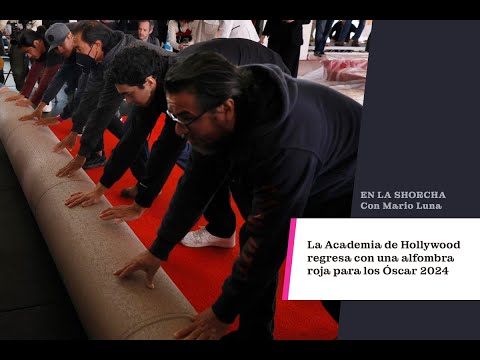 Inicia cuenta regresiva para los Óscar con suculento menú y el montaje de la alfombra roja | AFP