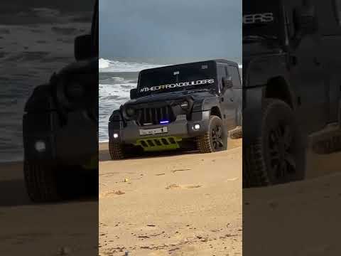 Mahindra Thar stuck in beach # Devesh bhardwaj # thar
