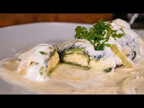 Chiles Rellenos de Queso y Crema Sin Capear | Recetas Mexicanas Faciles