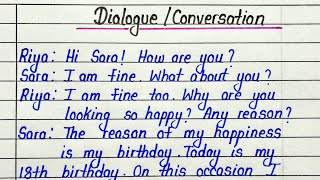 Conversation between two friends for inviting birthday party in english