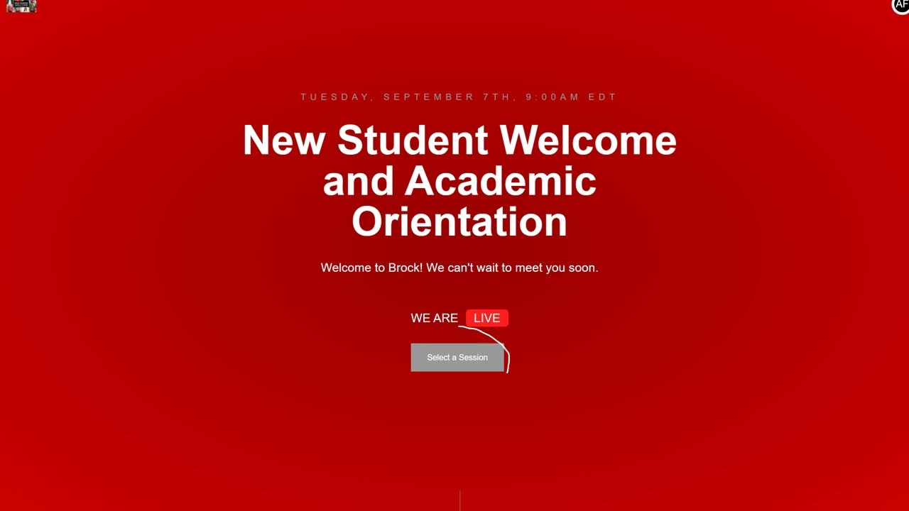 New Student Welcome and Academic Orientation Virtual Event