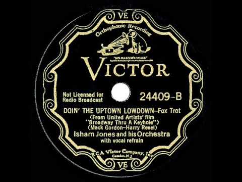 1933 Isham Jones - Doin’ The Uptown Lowdown (Joe Martin, vocal)
