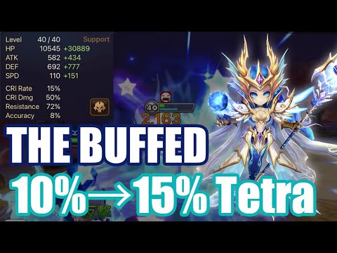 【Summoners War | Curry's RTA】THE BUFFED 10%→15% Tetra, this is a very big difference!!