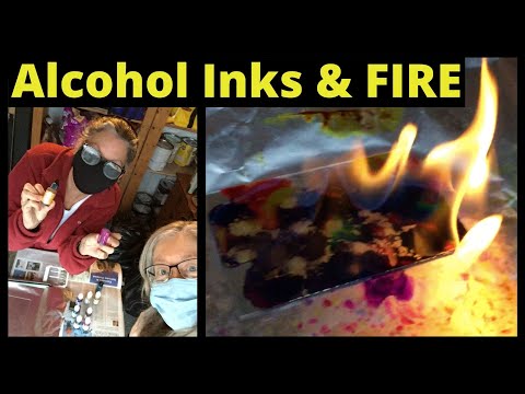 🔥 How to Use Alcohol Inks with FIRE Tutorial 🔥