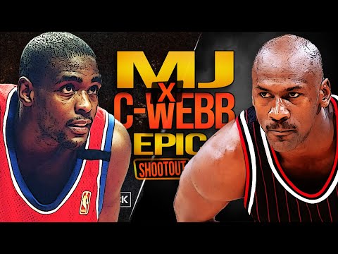 MJ Takes Over In a Thriller vs Young Chris Webber x The Bullets | MJ With 39 Pts, C-Webb With 33 🔥