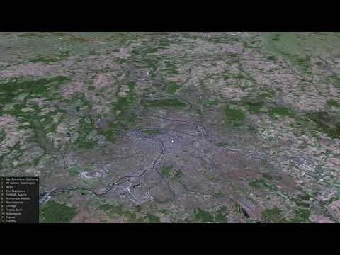 osgEarth France Tiled Buildings