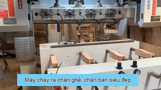 Cách người ta làm chân bàn, chân ghế siêu nhanh | WM-4X4CNC