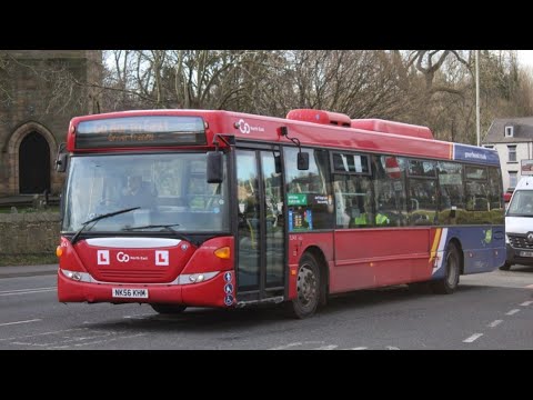 GNE Route:57|Gateshead-Old Durham rd|NK56 KHM-5243|Scania Omnicity