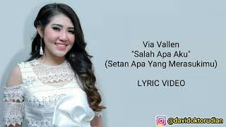 Download lagu Via vallen lirik–salah apa aku (setan apa yang merasukimu) mp3
