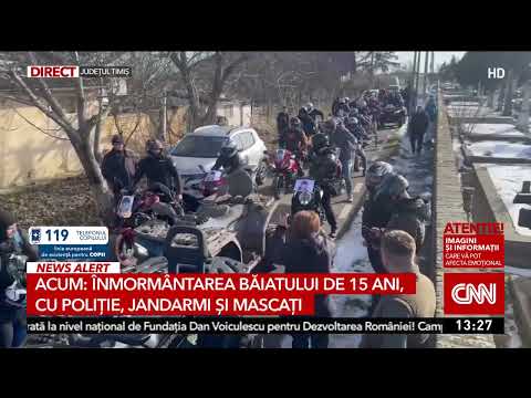 Primele imagini de la înmormântarea copilului de 15 ani ucis de colegi