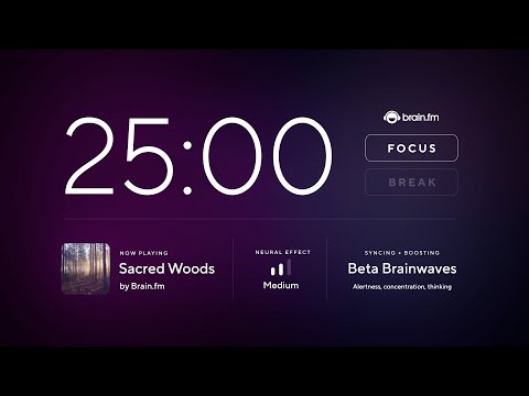 Focus music ⚡ 30 minute Pomodoro deep work session 🍅 Music for maximum focus by Brain.fm