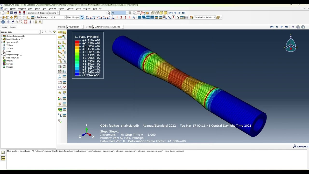 Fe Safe Fatigue Analysis with Manual Calculation for Validation