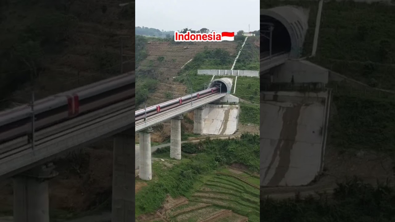 Tunnel Of Whoosh Indonesian Bullet Train | Terowongan Kereta Cepat whoosh di Bandung Barat
