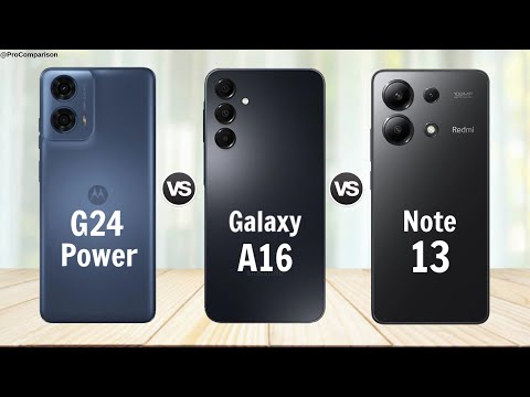 Moto G24 Power vs Samsung A16 vs Redmi Note 13 4G || Comparison