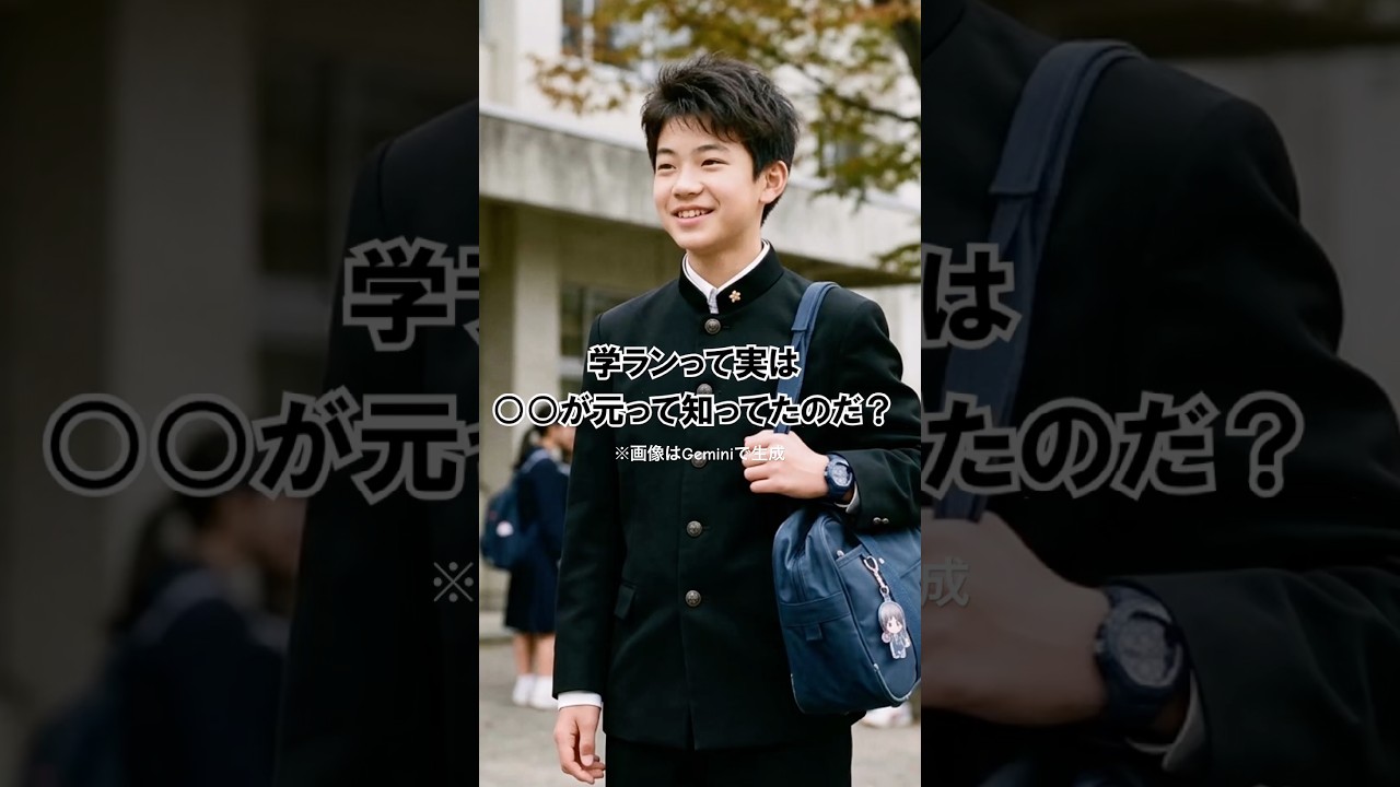 【雑学】学ランにまつわる雑学！#雑学 #学ラン　VOICEVOX:ずんだもん