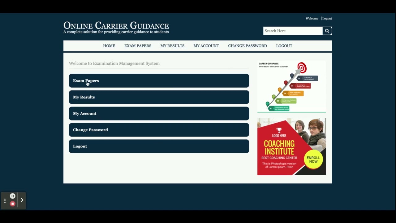 Online Carrier Guidance | Java JSP Servlet Project Tutorial | Java JSP CRUD Project