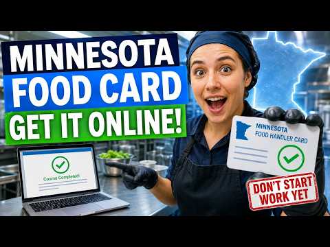 How to get a food handler card online in Minnesota