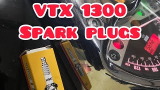 Spark plug R&R on a Honda VTX 1300