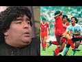 MARADONA patadas de los coreanos en México '86 + comentarios de Diego