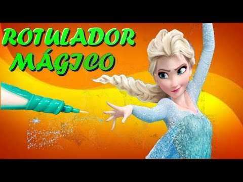 FROZEN ROTULADOR MÁGICO! para pintar a Elsa, Ana, Olaf y Kristoff. MAGIC INK! Video