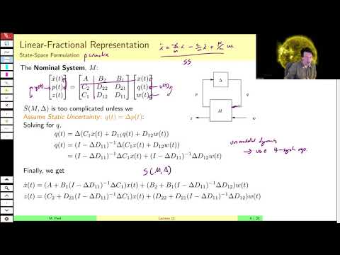 MAE509 (LMIs in Control): Lecture 12, part B - Modelling Uncertainty using the LFT