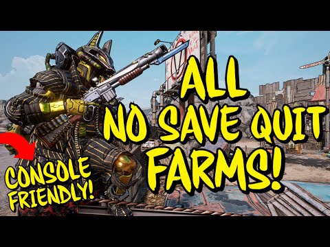 ALL 7 NO SAVE QUIT Legendary Weapon Farms! [Borderlands 3] Best Level 65 Farms for Console!