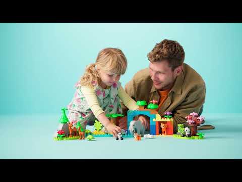 Конструктор LEGO DUPLO Town Сімейства диких тварин 3-в-1 92 деталі (10446)
