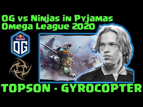 Topson  Gyrocopter OG vs NIP Omega League 2020 (Dota 2 gameplay ver 2)